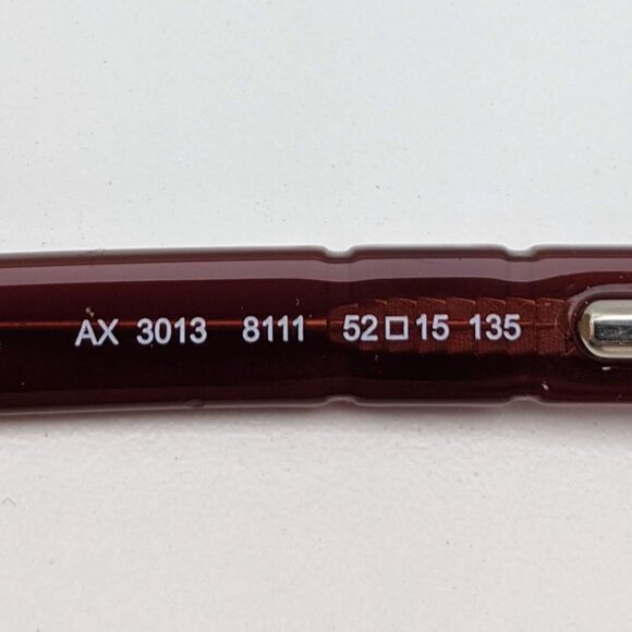 🕶️Armani Exchange AX3013 8111 Eyeglasses 52/15 135 /KAB514🕶️ - Picture 3 of 6